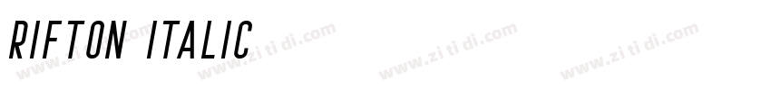 Rifton Italic字体转换